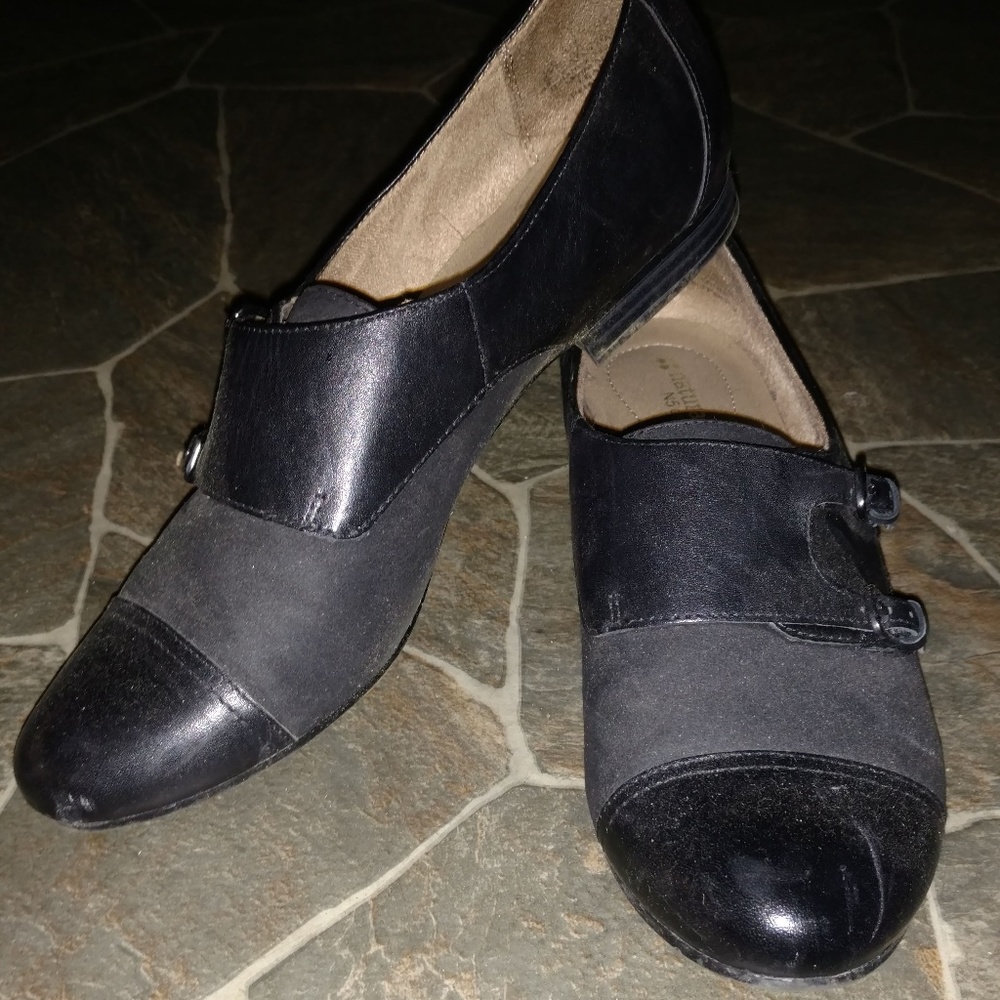 Naturalizer Black Oxford Flats, Vintage